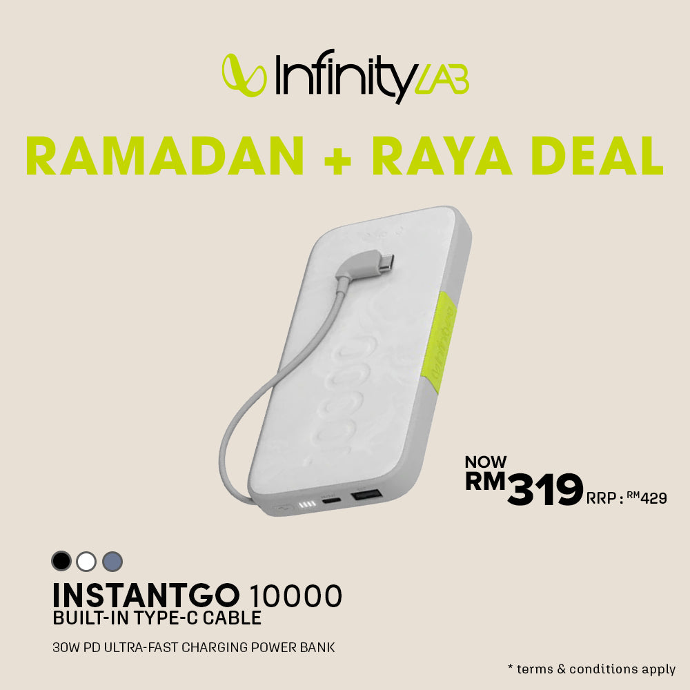 [Ramadan Sale] InstantGo 10000 Built-in USB-C Cable