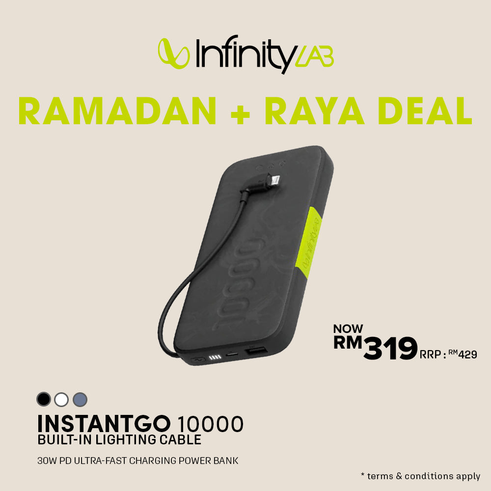 [Ramadan Sale] InstantGo 10000 Built-in Lightning Cable